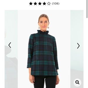 NWT- Tuckernuck Blackwatch Plaid Faye Blouse